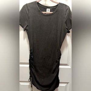 Soft PINK VS gray T Shirt dress with side adjustable length